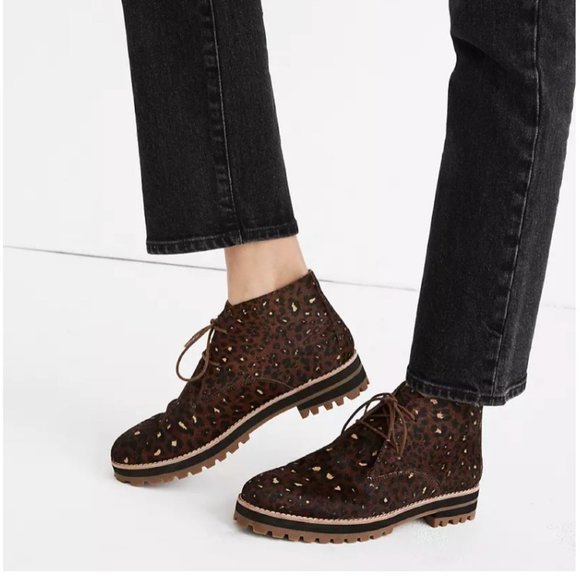 Madewell Shoes - Madewell | Wren Boot in Painted Leopard Ca…